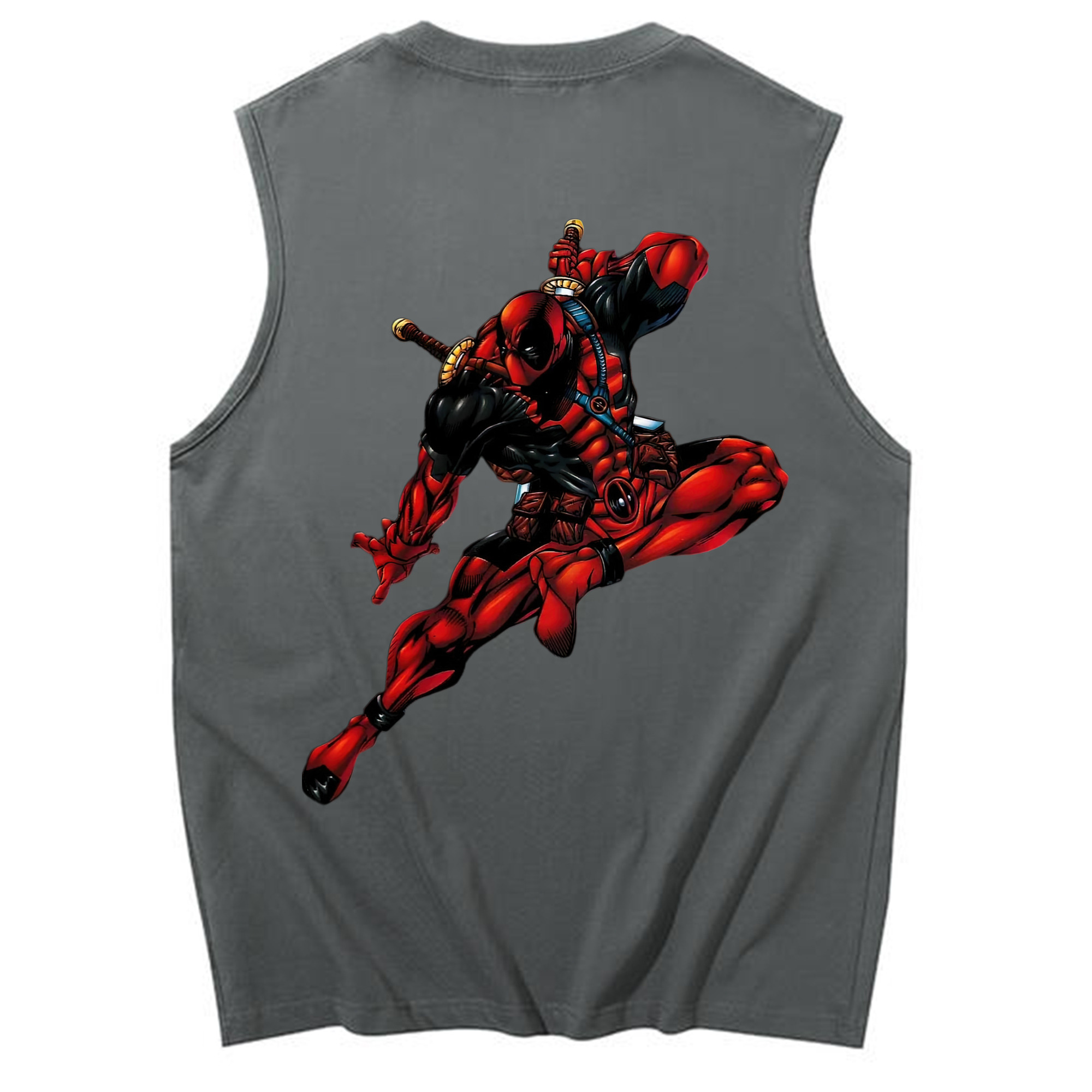 （画像用） Deadpool デッドプール コットン100％タンクトップ（背面プリント）